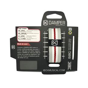 Abafador de Cordas em Tecido Ibox DKMD01 Damper Confort MD GR/WH/RD - AC1912