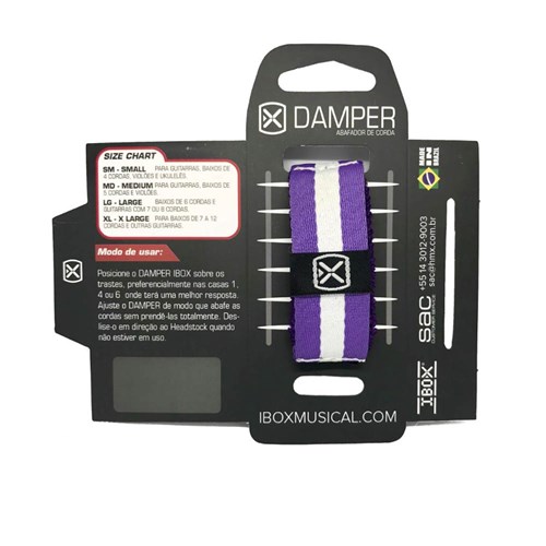 Abafador de Cordas em Tecido Ibox Dksm07 Damper Confort Sm Ll/Wh - Ac1920
