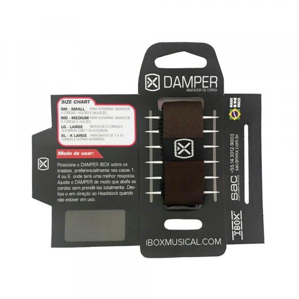 Abafador de Cordas em Tecido Ibox DSSM02 Damper SM TAG Marrom - AC1931 - Ibox Musical