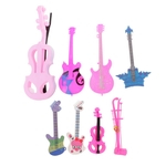 Acessórios De Boneca Instrumento Musical-erhu Violoncelo Guitarra 8 Peças/set