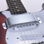 Aço cromado recolhimento capa protetora para o Jazz Bass Guitarra baixa elétrica Parte substituição