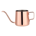 Aço inoxidável Drip Coffee Pot longo Gooseneck bico Kettle Cup Tea Tool (Rose Red 250mL)