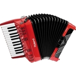 Acordeon roland fr1x elétrico v-accordion vermelho com bag