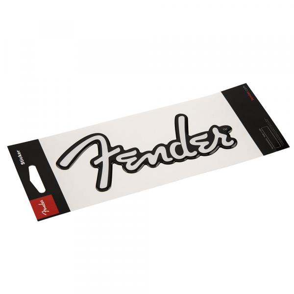 Adesivo Brilhante Logo Branca - Fender