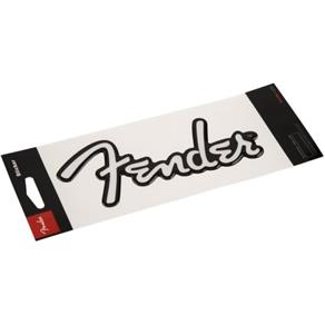 Adesivo Brilhante Logo Branca Fender