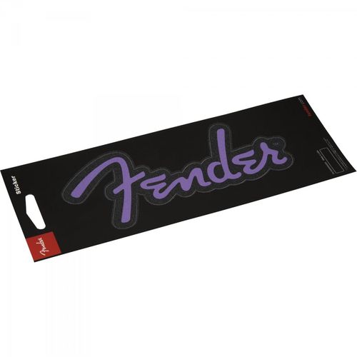 Adesivo Brilhante Logo Púrpura Fender (3 Un)