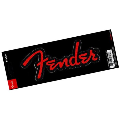 Adesivo Brilhante Logo Vermelha - Fender