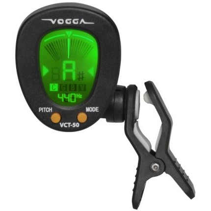 Afinador Cromático de Contato Digital Clip Tuner Vct-50 Vogga