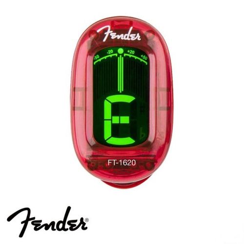 Afinador Cromático Fender Clip Ft-1620 Vermelho - California Series