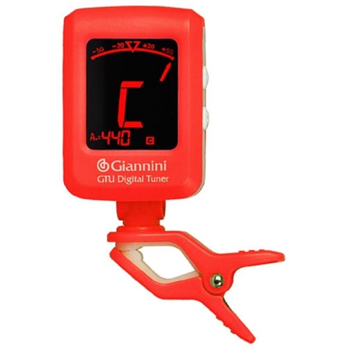 Afinador Digital Tunner Vermelho Gtu Colors Giannini