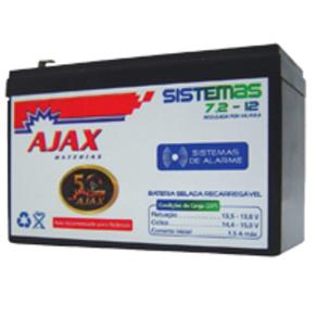 Ajax Bateria Selada 12V 7,2A Sistema de Alarme 1,5A