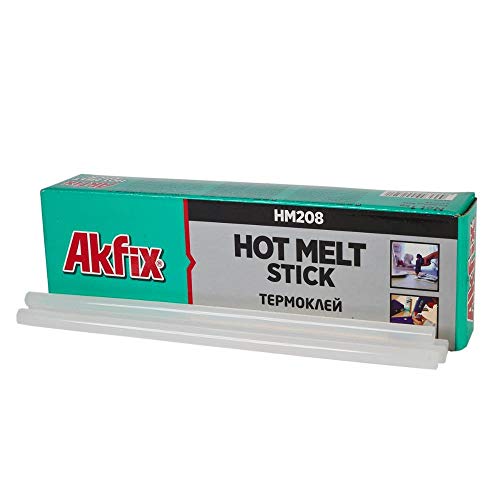 Akfix - Hm208 Hot Melt Stick - Cola em Barra - Diametro 11mm - (hm208-11-1-tr) Bastão Cola Quente