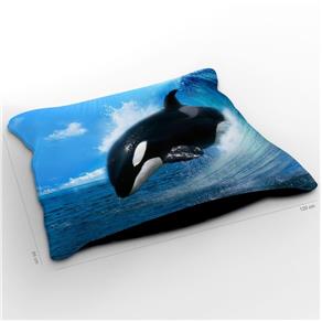 Almofadão Acqua Baleia Orca Wave 120cm