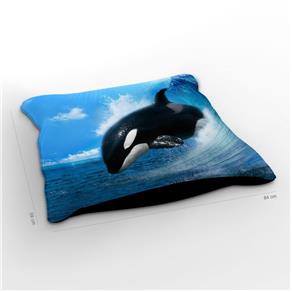 Almofadão Acqua Baleia Orca Wave 84cm