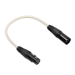 Alta qualidade XLR macho para cabo de áudio Mic Feminino microfone cabo (0,3 m)