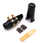 Alto Sax Saxophone Mouthpiece with Cap Reed Mouthpiece Pads Metal Clip