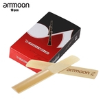 Ammoon pacote com 10 peças força 2.5 canas de bambu para acessórios de clarinete Bb