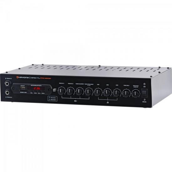 Amplificador 200w com Bluetooth Versatil Pro 2000 Preto Hayonik