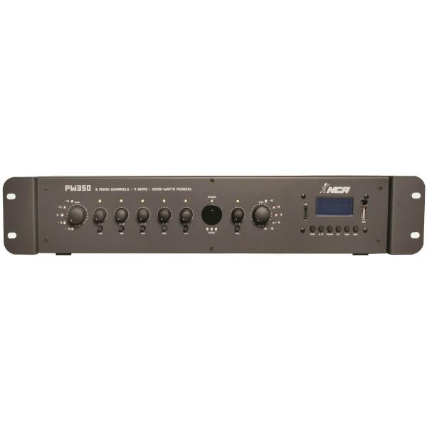 Amplificador 6 Canais com USB PW-350 USB - NCA