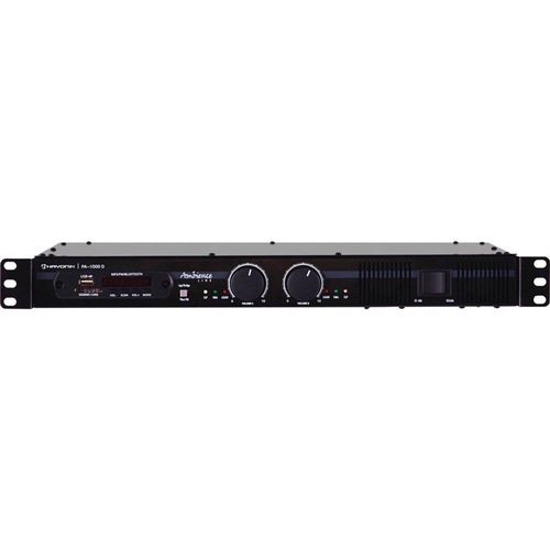 Amplificador com Visor Digital 2 Canais 600w RMS USB/Bluetooth/FM/SD Ambience PA60000D Hayonik