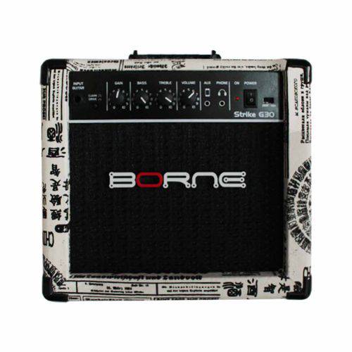 Amplificador Combp P/ Guitarra Strike G30 Jornal - Borne