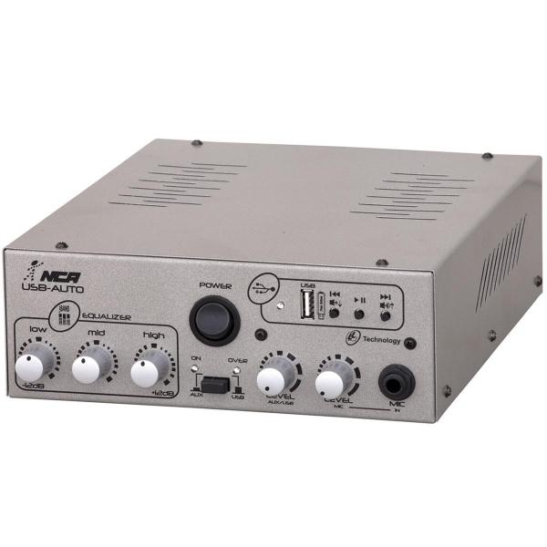 Amplificador Compacto 50w Rms Rca Usb Bivolt Usbauto Ll Áudio