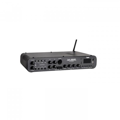 Amplificador Compacto para Som Ambiente 180 W SA 2500 NCA 2 Canais Gongo/Bluetooth/USB/FM