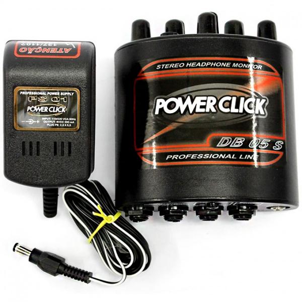Amplificador de Fone de Ouvido Power Click DB 05 Stereo com Fonte