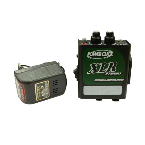 Amplificador de Fone Estéreo de 2 Canais e Conexão Xlr | Bateria 9v ou Fonte | Power Click | Xlr S