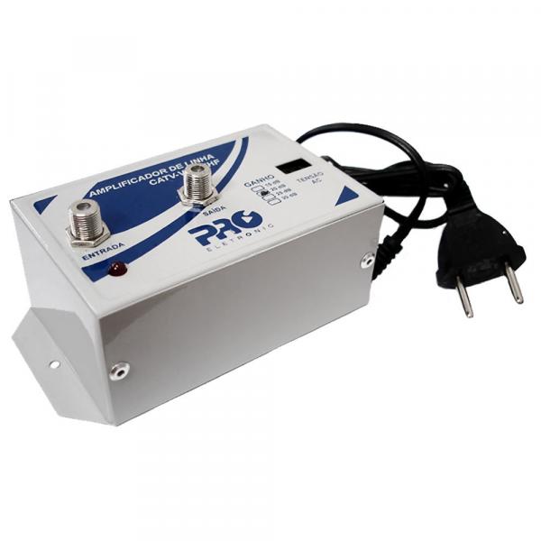 Amplificador de Linha Proeletronic PQAL-3000 30 DB VhfUhf Bivolt