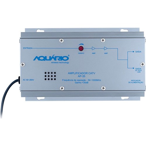 Amplificador de Potência Catv Frequência 54-1000Mhz 35Db - Ap-35 - Aqu...