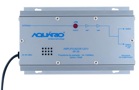 Amplificador de Potência CATV Frequência 54-1000MHZ 35DB AP-35 - Aquário