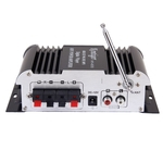 Amplificador De Potência Do Microfone Dc12v Para Usb Sd/mp3 Formato/fm Lhy600 Preto