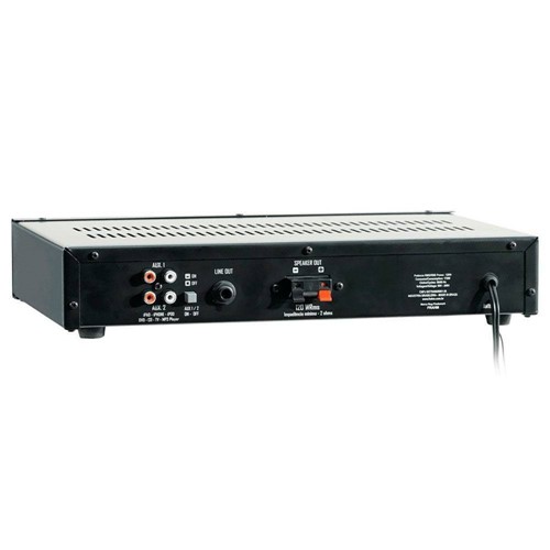 Amplificador de Som Ambiente Frahm Slim 2000 Usb Fm - Até 20 Caixas