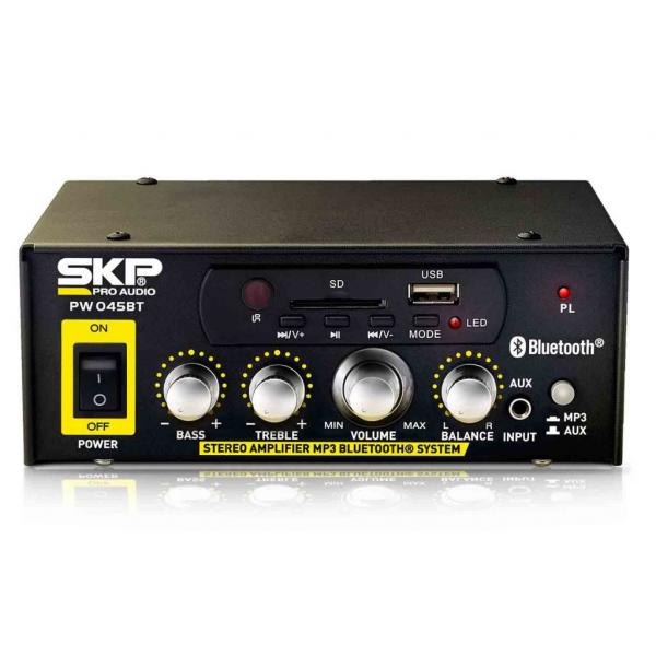 Amplificador de Som Ambiente SKP 45W USB e Bluetooth