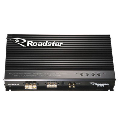 Amplificador Digital Classe D 2500W Preto Rs-1200D Roadstar