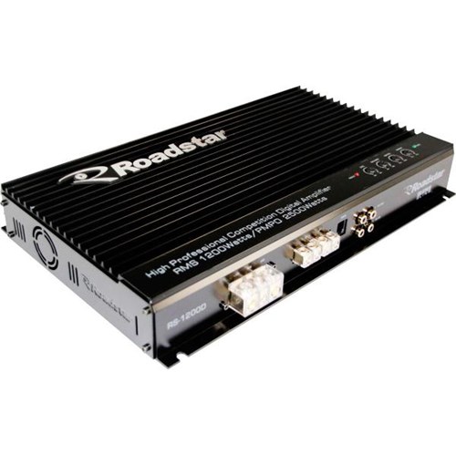 Amplificador Digital Classe D 2500W Preto Rs-1200D Roadstar