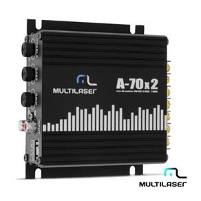 Amplificador Digital Multilaser 2 X 70 W AU902