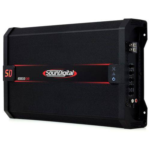 Amplificador Digital Soundigital SD8000.1D 10448W Rms 1 Ohm