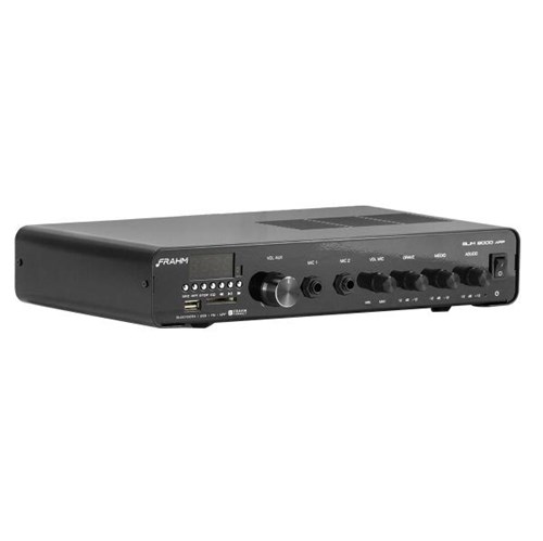 Amplificador Frahm Slim 2000 APP G2 BT USB FM SD 2 Canais 120W