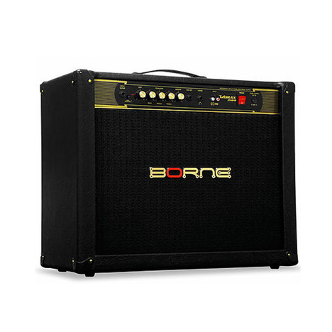 Amplificador P/ Guitarra Borne Vorax 2100 Preta - 100 Watts Rms - Ap0250
