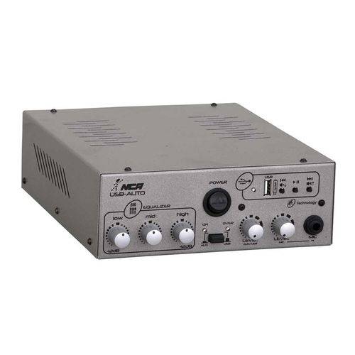 Amplificador para Carro NCA USB Auto 12v 127/220