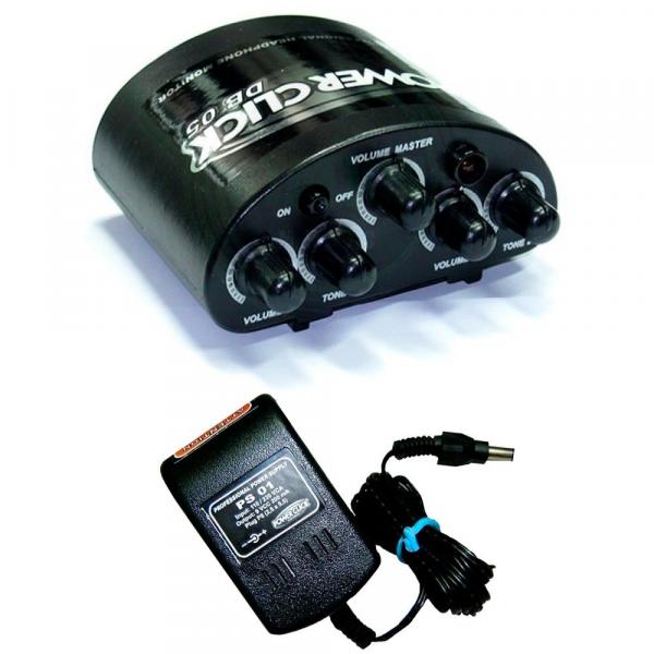 Amplificador para Fones Power Click DB05 com Fonte
