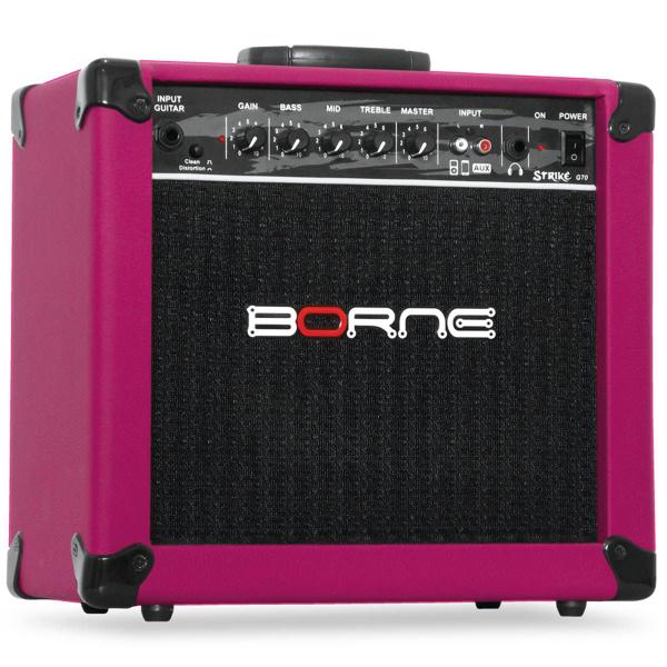 Amplificador para Guitarra 6.5Pol 20Wrms Strike G70 Rosa Borne