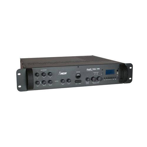Amplificador para Som Ambiente 600W 2 Canais FM/USB NCA PWM 70V FM 2CH