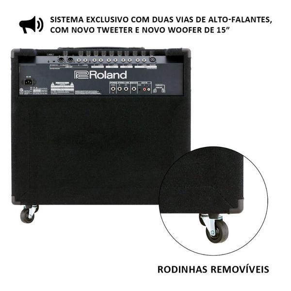 Amplificador para Teclado 4 Canais KC-600 200W - Roland