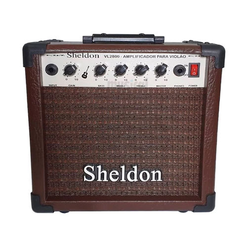 Amplificador para Violão Sheldon Vl2800 15w Cor Marrom
