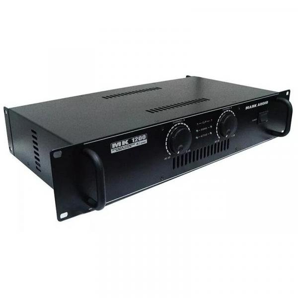 Amplificador Potência Mark Audio MK1200 200w RMS 4 Ohms