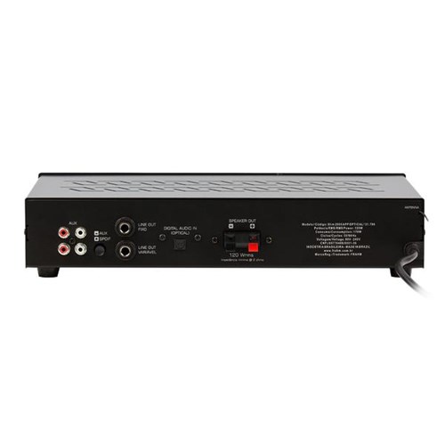 Amplificador Receiver FRAHM para Som Ambiente SLIM 2000 APP Optical Bivolt