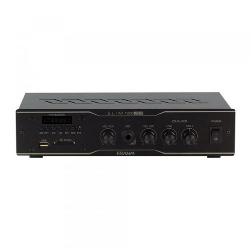 Amplificador Receiver FRAHM para Som Ambiente SLIM 1000 USB FM Bivolt (0000003082881)
